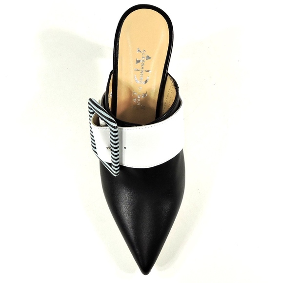ALESSANDRO DI MARIA LEATHER SUMMER MULES - Picture 6 of 8